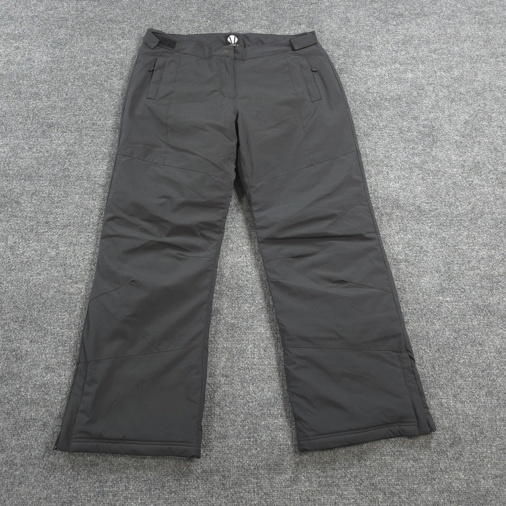Sunice Pants Mens Large Black Softshell Insulated Snow Ski Adjustable Waist